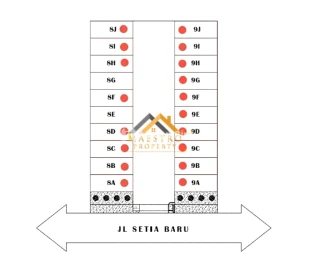 Jual Townhouse di Komplek Sekip Luxe alan Setia Baru - Sekip