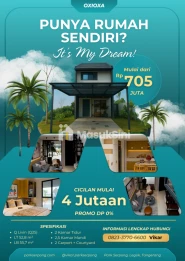 Rumah 2 Lantai di Serpong 700 Jutaan Akses Tol, DP 0%, 2 Carport, Courtyard