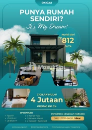 Rumah 2 Lantai di Serpong 800 Jutaan 3 KT, 2 Carport, Akses Tol & DP 0%