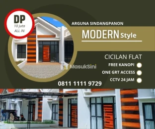 Rumah Dapet Kanopi Gratisan! Cicilan flat arguna sindangpanon free kanopi