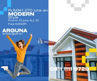 Rumah Kekinian Deket Alun-Alun Banjaran free kanopi cicilan flat