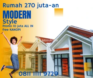 Rumah Keren Buat Pasangan Kece!cicilan flat free kanopi arguna sindangpanon