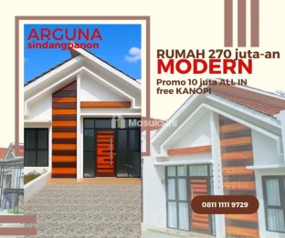 Rumah Syariah Bebas Riba! Cicilan flat free kanopi arguna sindangpanon