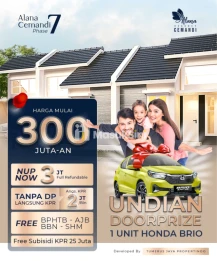 Rumah Tanpa DP Surabaya Pondok Candra Juanda Sidoarjo SHM Free Biaya Cicil