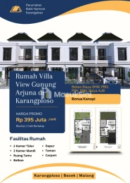 Rumah villa karangploso malang view gunung arjuna