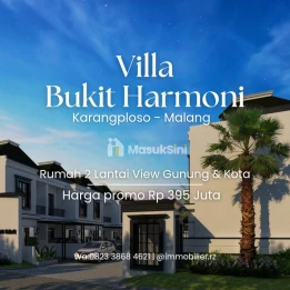 Villa Malang Dijual PROMO 395 juta View Gunung Arjuna & Kota Batu