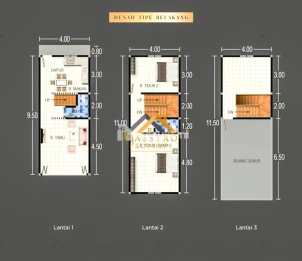 Dijual Ruko 2,5 Tingkat Komplek Pelita IV Nodigon Jalan Pelita IV