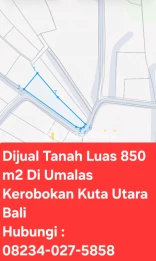 Dijual Tanah Di Umalas Kerobokan Dkt Seminyak,Batu Belig Bali