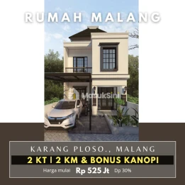Dijual rumah villa di malang karangploso legalitas jelas