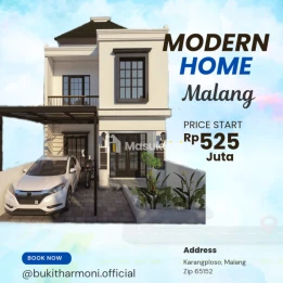 Jual Rumah Villa di karangploso malang PROMO