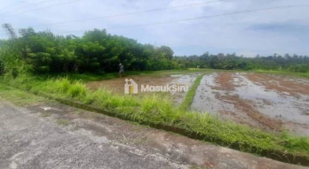 Jual Tanah Lahan Pemukiman 1,06 Hektar View Sawah Gunung Dekat Tol Lingkar