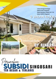 RUMAH IDAMAN DEKAT KEPANJEN - HANYA 180 JUTAAN