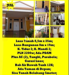 RUMAH TINGGAL, TERAWAT, SIAP HUNI