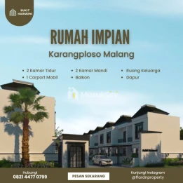 Rumah villa dijual 2 lantai karangploso -Malang