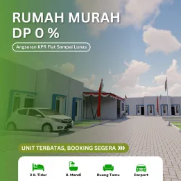 RUMAH SUBSIDI MURAH FREE BPHTB - HARGA 166 JUTA SIAP BANGUN
