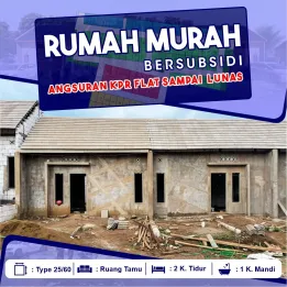 RUMAH SUBSIDI DEKAT FASILITAS UMUM - SIAP HUNI