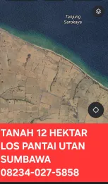 Dijual Tanah 12 Hektar Los Pantai Utan Sumbawa Nusa Tenggara Barat