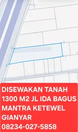 Disewakan Tanah 13 Are Jl Ida Bagus Mantra Ketewel Gianyar Bali