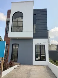 RUMAH MEWAH DESAIN ALA EROPA 2 LANTAI FREE KANOPI - HARGA 390 JUTA