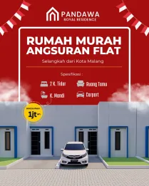 RUMAH SUBSIDI MURAH CICILAN FLAT 1 JUTAAN