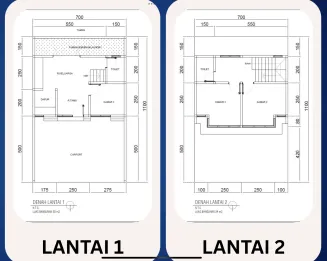 Rumah 2 Lantai 3 Kamar Tidur Javanese Modern di Pandaan, Pasuruan