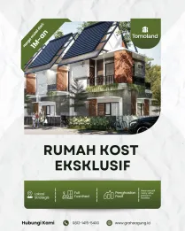 Rumah Kost Eksklusif Malang 8 Kamar, Free Pajak