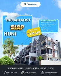 Rumah Kost Malang Dekat UB 8 Kamar Cocok Passive