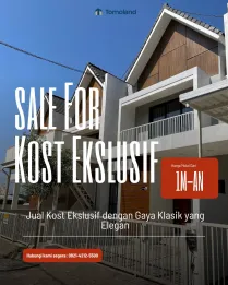 Rumah Kost Malang Kota Dekat UB Potensi Tinggi 8 Kamar 1M 0812-1415-5400