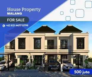 Rumah dijual 2 lantai karangploso -Malang