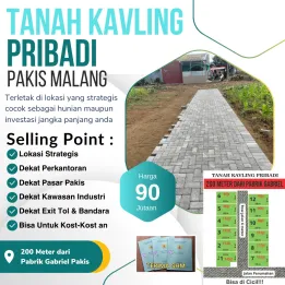 TANAH KAVLING LOKASI DI PAKISJAJAR