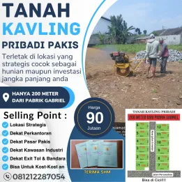 TANAH KAVLING LUAS LOKASI DI PAKISJAJAR