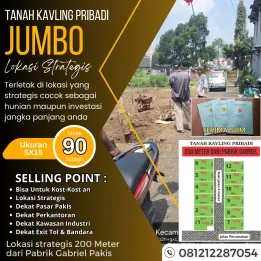 TANAH MURAH LUAS DEKAT AREA KOMERSIL MALANG
