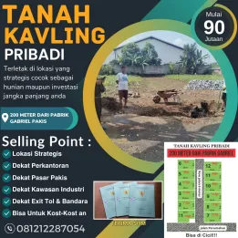 TANAH MURAH LUAS DEKAT AREA KOMERSIL MALANG