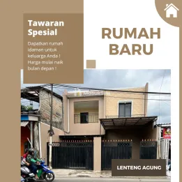 DIJUAL RUMAH BARU MURAH DI LENTENG AGUNG JAKSEL