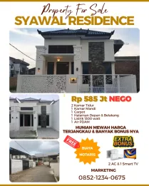 Dijual Rumah Murah– Syawal Residence Medan Denai