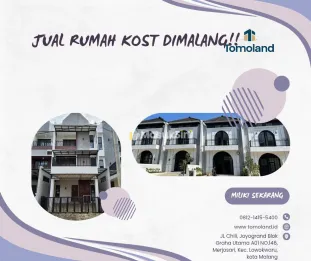 Kost Eksklusif 8 Kamar Malang Kota Lokasi Strategis Dekat UB