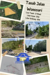 Di Jual Sebidang Tanah  1.715m2 Untuk Usaha Di Tepi Jalan Raya Wonosari