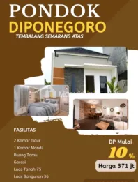 DIJUAL Rumah PONDOK DIPOENEGORO Dekat UNIMUS Kedungmundu Sambiroto Semarang