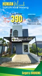 RUMAH 2 LANTAI 390 JUTA LOKASI SUKUN KOTA MALANG