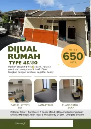 RUMAH MODERN 2KT 1KM SIAP HUNI LOKASI LOWOKWARU - HARGA 650JT