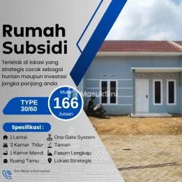 RUMAH SUBSIDI MINIMALIS MODERN LOKASI TLOGOWARU TAJINAN