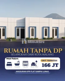 RUMAH SUBSIDI MURAH TANPA DP LOKASI KAMBINGAN DEKAT WISNUWARDHANA MALANG