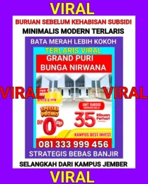 Rumah Subsidi Terlaris di Jember Dekat UNEJ