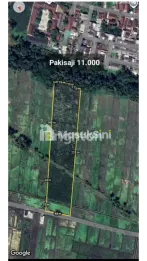 Tanah lebar belakang 53m di Pakisaji, kabupaten Malang