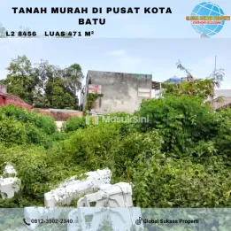 Tanah murah di pusat kota Batu dekat Alun alun