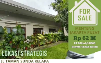 Turun Harga, Dijual Cepat Rumah di Jl.Taman Sunda Kelapa, Menteng, Jakarta