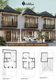 Villa mewah kolam renang di graha cakraningati Batu