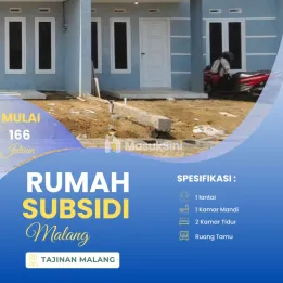 RUMAH SUBSIDI MURAH LOKASI TAJINAN DEKAT KANTOR TERPADU KOTA - HARGA 166 J