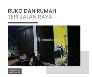 Beli rumah bonus ruko tepi jalan raya kota Semarang