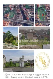 Dijual Lahan Kosong 1575m² Pusat Kota Yogyakarta (Ijin Bangunan Hotel)